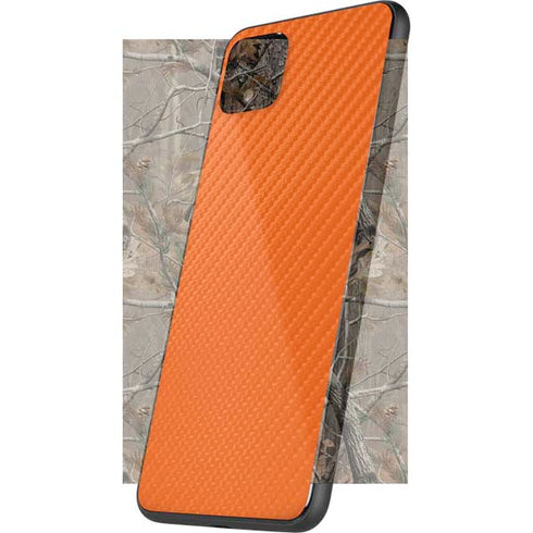 Orange Carbon Fiber Specialty Material Google Pixel 4 XL Skin